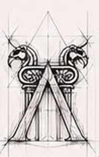 Stage three — architectural elements added to the letter